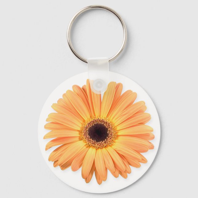 Orange Gerbera KeyChain (Front)