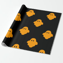 Orange Ghost Halloween Theme