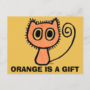 Orange Ginger Cat, Funny Cats Postcards