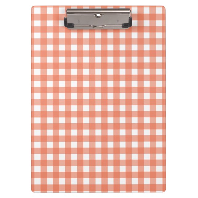 Orange gingham clipboard (Front)