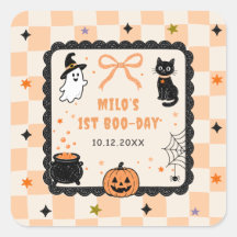 Orange Gingham Halloween Birthday Party