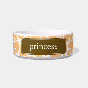 Orange Giraffe Pattern Bowl