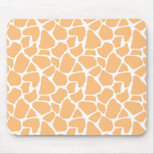 Orange Giraffe Print Mousepad