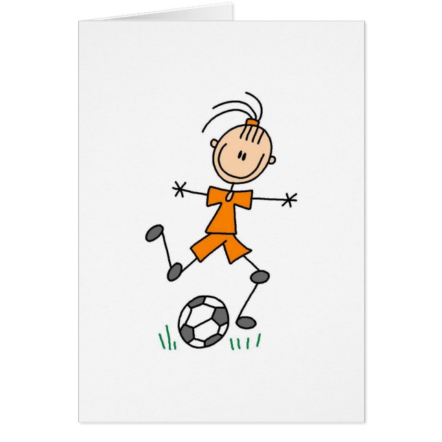 Orange Girls Soccer Card (Front)