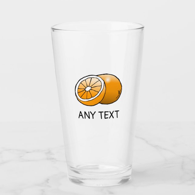 Orange Glass Tumblers (Front)