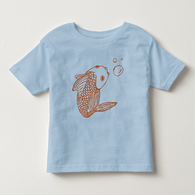 Orange Goldfish Toddler T-Shirt (Front)