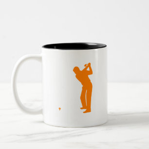 Orange Golf Two-Tone Coffee Mug