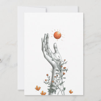 orange grad party invitation