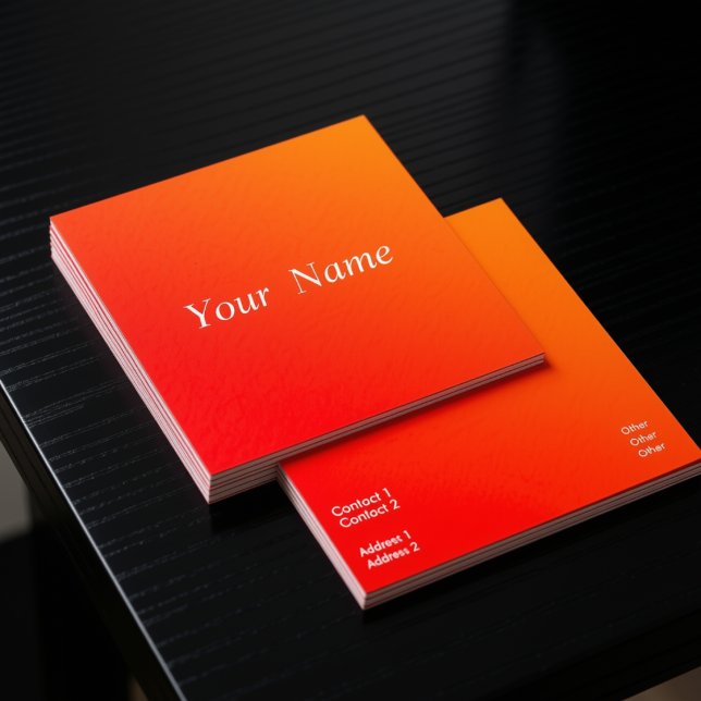 orange gradient business card (Creator Uploaded)