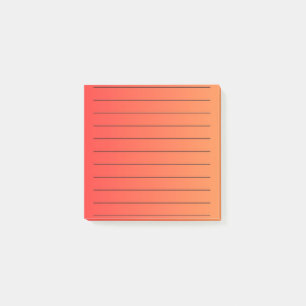 Orange Gradient Elegant Stationery Vibrant  Post-it Notes