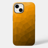 Orange gradient geometric mesh pattern