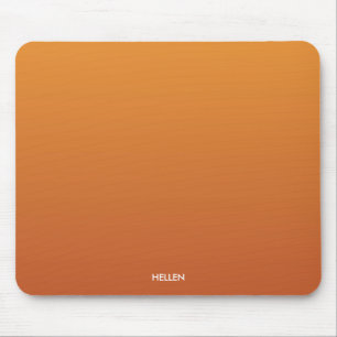 Orange Gradient Ombre Personalised Mouse Pad