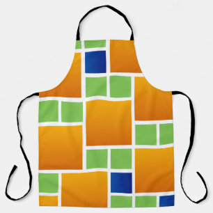 Orange Gradient Squares Apron