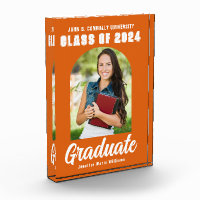 Orange Graduate Arch Modern Graduation Gift