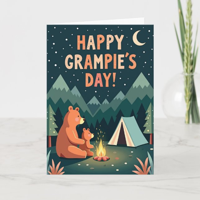 Orange Grampies Day Hugs Card (Front)