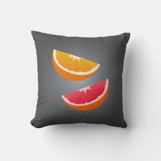 Orange & Grapefruit Citrus Throw Pillow