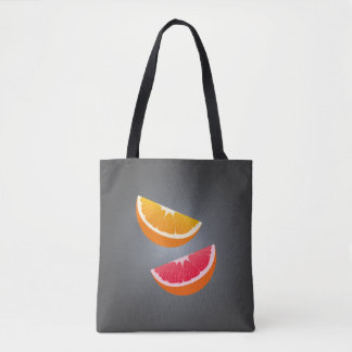 Orange & Grapefruit – Modern Citrus Design Tote Bag