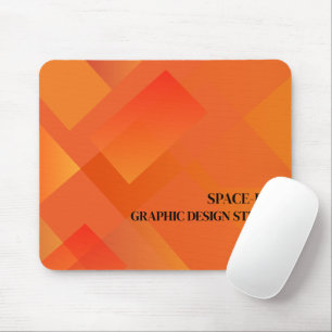 Orange Graphic, Graphic Designer Mouse Pad