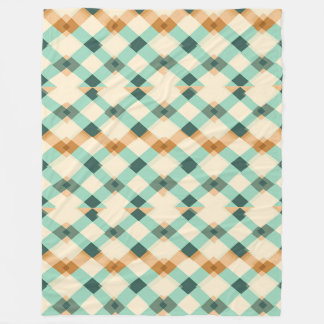 Orange,green and blue Stripe Fleece Blanket