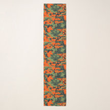 Orange Green Black Hunting Camo Camouflage