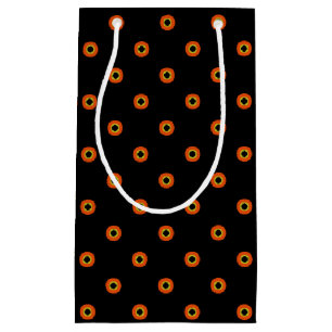 Orange Green Black Pattern Small Gift Bag