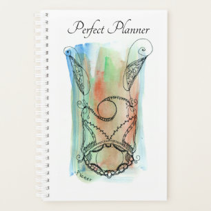 Orange Green Blue Fantasy Necklace Planner