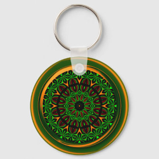 Orange Green Keychain