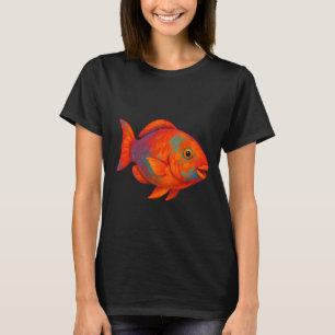 Orange Green Parrotfish - Cute T-Shirt
