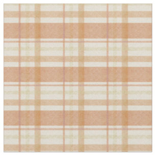 Orange & Green Plaid Fabric