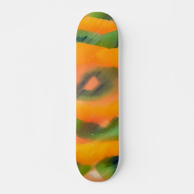 Orange Green Skateboard (Front)