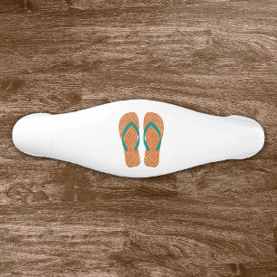 Orange Green Summer Beach Flip Flops Door Knob