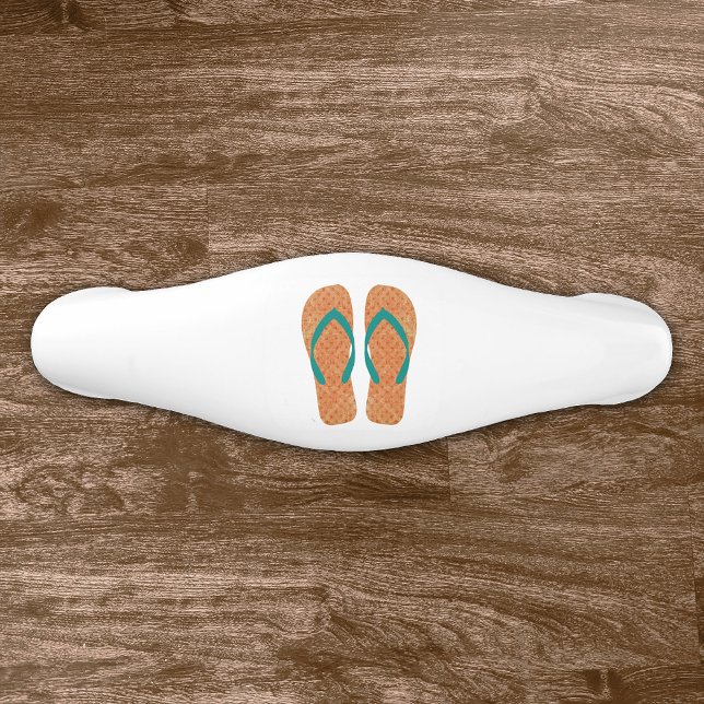 Orange Green Summer Beach Flip Flops Door Knob (Creator Uploaded)