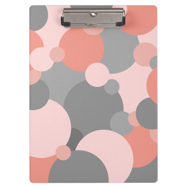 Orange-grey molecules Clipboard (Front)