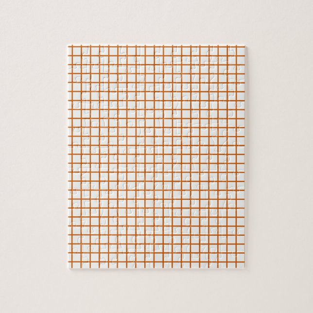 Orange Grid Difficult Jigsaw Puzzle (Vertical)