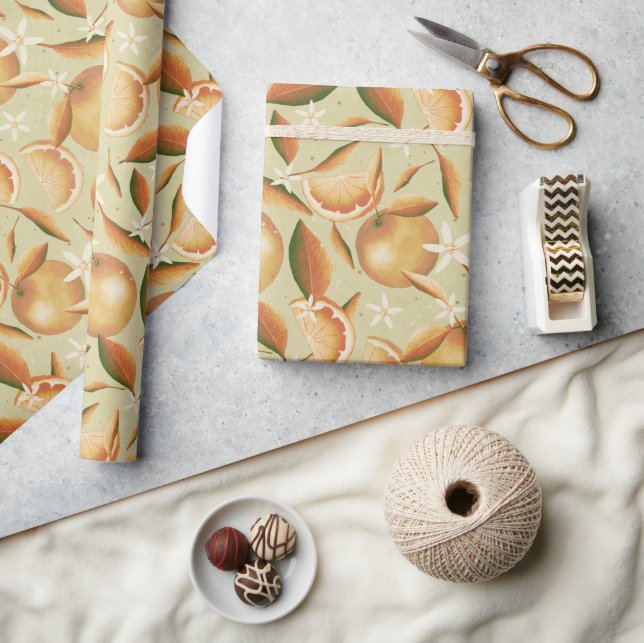 Orange Grove mint Wrapping Paper (Crafts)