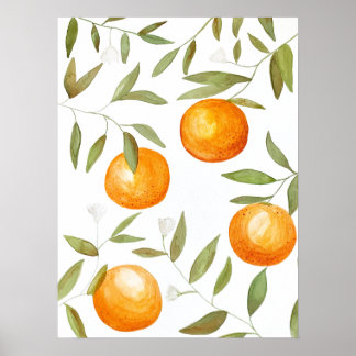 Orange Grove Painting Poster