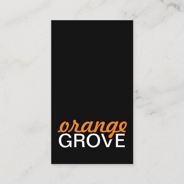 orange grove punch card (Front)
