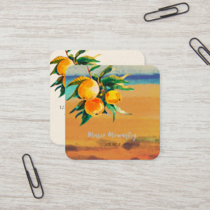 Orange grove square business card