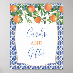 Orange Groves Shower Cards and Gifts Poster