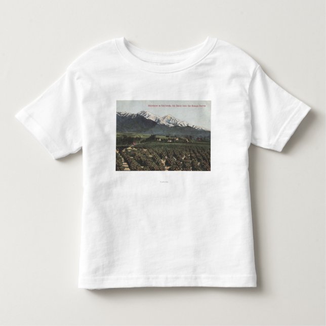 Orange Groves with Old Baldy Mt in Distance Toddler T-Shirt (Front)
