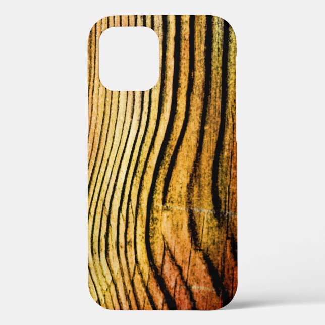 Orange Grunge Wood Grain  Case-Mate iPhone Case (Back)