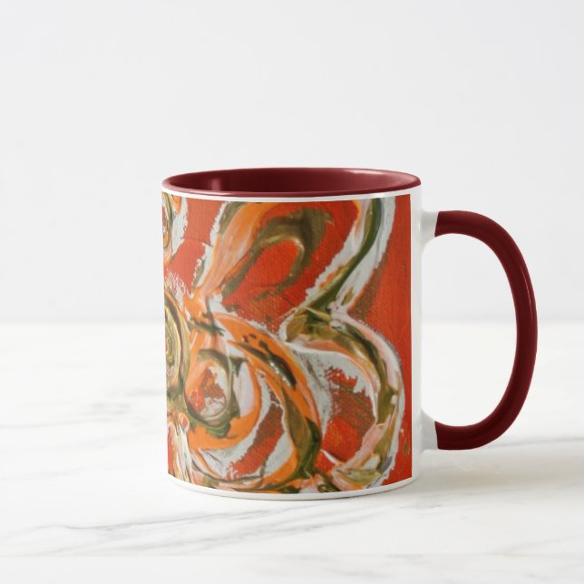 Orange Guardian Angel Mug or Cup (Right)
