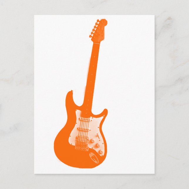 Orange guitar postcard (Front)