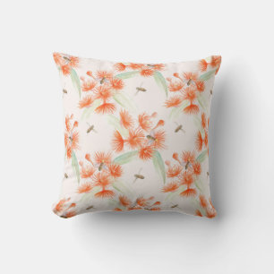 Orange gum tree Corymbia ficifolia floral pillow