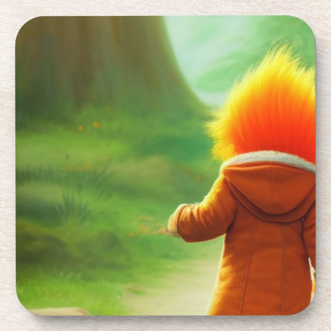 Orange Hair Coaster (Front)