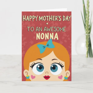 Orange Hair Mothers Day Image Card