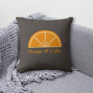 Orange Half-Slice  Cushion