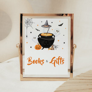 Orange Halloween Baby is Brewing Books and Gifts Poster