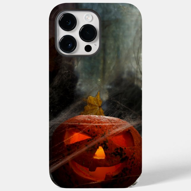 Orange Halloween Pumpkin Case-Mate iPhone Case (Back)