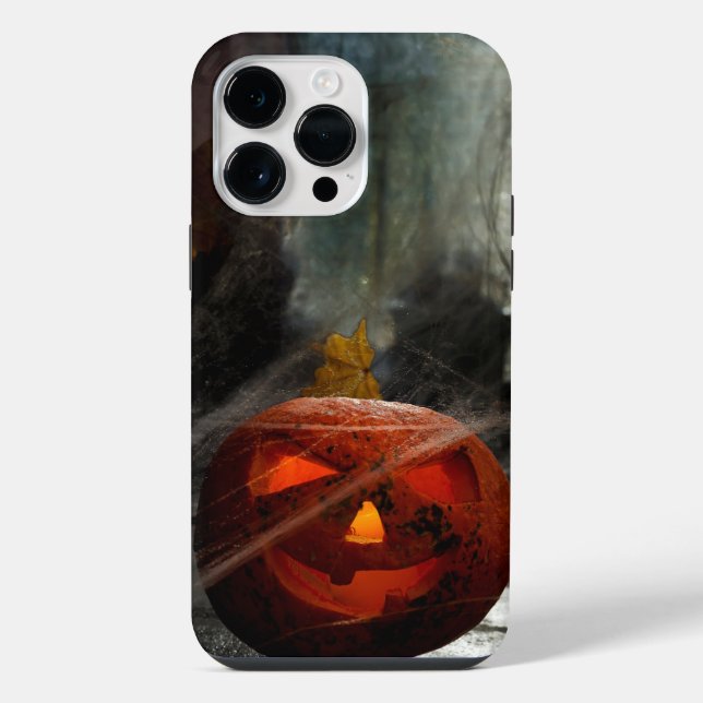 Orange Halloween Pumpkin iPhone Case (Back)